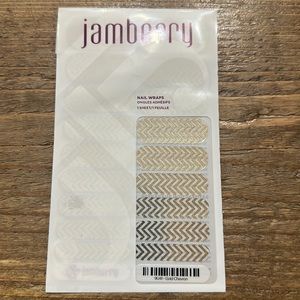 Jamberry Gold Chevron Nail Wrap New Full Sheet